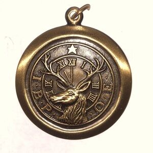 B. P. O. E. ELKS PENDANT MEDALLION BRONZE TONE